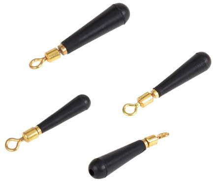 LIOOBO Rotierender Schwimmer Sitz Angelzubehör Gummi Stopper Kupferkopf Drift Float Stopper Für Flüsse Seen Und Hochseefischen 100 Stück Größe S