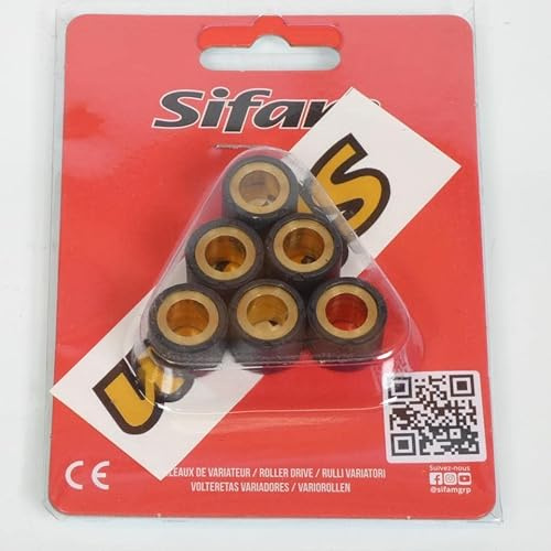 Galet rouleau de variateur Sifam compatible avec Scooter Peugeot 50 Ludix Classic 2004 à 2006 16x13 8.5Grs