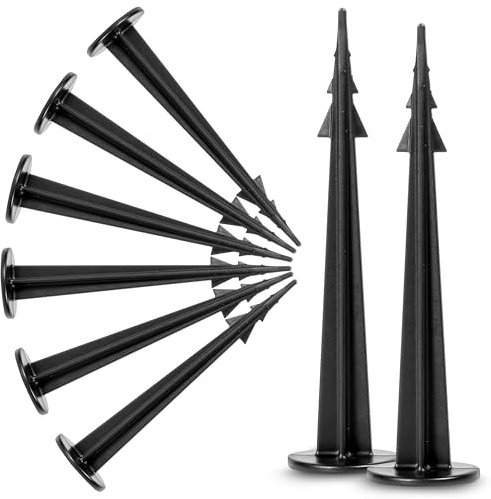 GardenPlast® GardenPeg 100mm Erdanker Bodenanker Erdnägel für Gartenvlies Unkrautvlies Unkrautfolie Maulwurfnetz EXTRA STARK (100 Stück)
