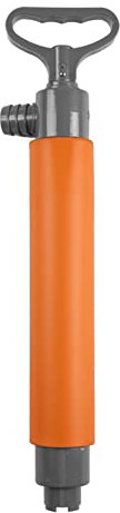 Asudaro Manuelle Wasserpumpe für Boote, Kajak-Handpumpe Tragbare Bilgenpumpe Kajak-Lenzpumpe Handbilgenpumpe Nylon-Kunststoff Orange