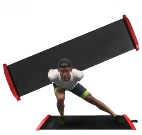Slide Board - Tabla De Ejercicios para Entrenamiento Físico Y Terapia con Botines Y Bolsa De Transporte Incluida-2m x 0.5m