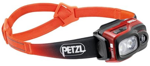 PETZL - Linterna SWIFT RL - Unisex, Naranja, Talla Única