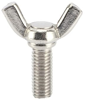 5 Stück M3/M4/M5/M6/M8/M10/M12 Edelstahl-Flügelschrauben, handfest anziehende Flügelkopf-Rändelschrauben, M10x90mm