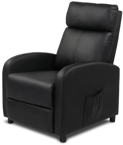 TactFire Fauteuil avec Massage électrique, Dossier inclinable manuellement