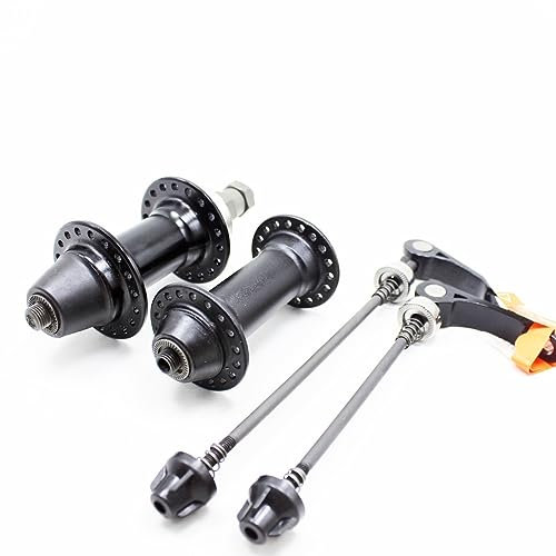 INOKAI Fahrrad Schnellspanner 28 32 36 Löcher Speichen MTB Fahrrad Nabe Lager Gewinde Fahrrad Vorne Hinten Mountainbike Schnellspanner Nabe V Bremse (Color : 28Hole Black)
