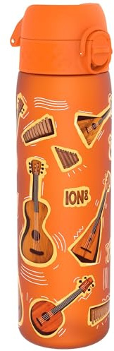 Ion8 Borraccia a Prova di Perdite, 500ml, Facile da Aprire, Serratura Sicura, Lavabile in Lavastoviglie, Senza BPA, Maniglia per il Trasporto, Adatta a Portabicchieri, Facile Pulizia, Musica
