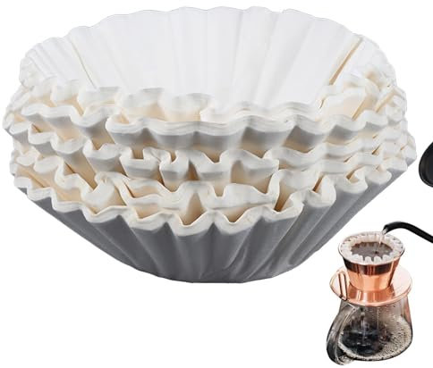 Weißer Kaffeefilter – Kaffeebrühfilter, 100 Stück, rund, Ersatz für kaltgebrühte Kaffeetassen, -Kaffeemaschine, Kaffee-Brühutensilien für Zuhause, Party, Station, Restaurant, Hotel