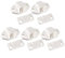 Essential ABS Door Roller Catch for Furniture Cabinet, White (5pc Set)