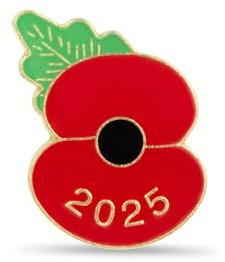 Official Royal British Legion 2025 Poppy Pin