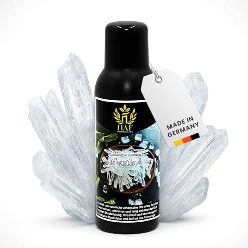 HAF Saunaaufguss Menthol 100 ml - Sauna Aufgussmittel mit natürlichen ätherischen Ölen - Saunaduft ohne künstliche Zusätze - Saunaöl als Konzentrat für intensiven & langhaltenden Duft