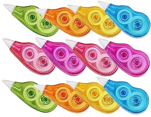 OFFSCH 12stücke Süße Korrekturbänder Tragbar Für Schüler Mit Bleistift Oder Kugelschreiber Einfach Korrigieren Ohne Kratzer Für Papier Fotos Büchern