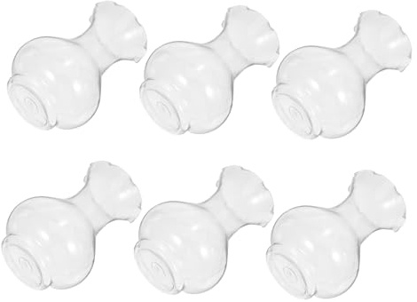 TOYANDONA 6pièces Vase Jacinthe Transparent Vase à Fleurs pour Centres De Table Moderne Et Pratique pour Bouquet