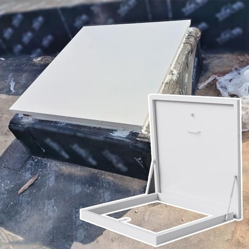 WhamtL Claraboya Techo Trampilla de Acceso al Techo de La Claraboya, Cubierta Impermeable para Trampilla de Emergencia de Techo Plano, Trampilla de Techo con Ventana de Techo(100x40cm(39.4x15.7in))