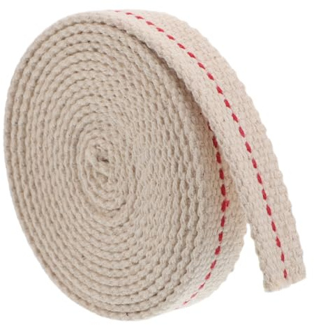 VALICLUD Mèche Plate Coton pour Lampe à Pétrole Stable et Ajustable pour Lampes à Huile et Lanternes de Camping Extérieur Accessoire Essentiel de Remplacement