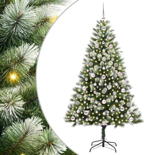 vidaXL Árbol de Navidad Artificial con Nieve Esponjosa y Plegable