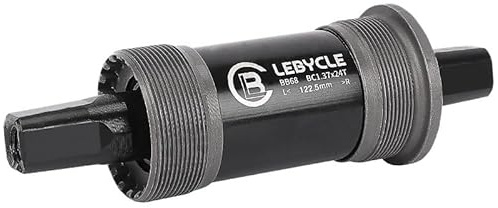 Zpengtai Movimento Centrale Perno Quadro Movimento Centrale Quadrato for Bicicletta da Montagna filettato ASSE Cavo for Bici 113/120/122,5/124,5/126 mm(122.5MM)