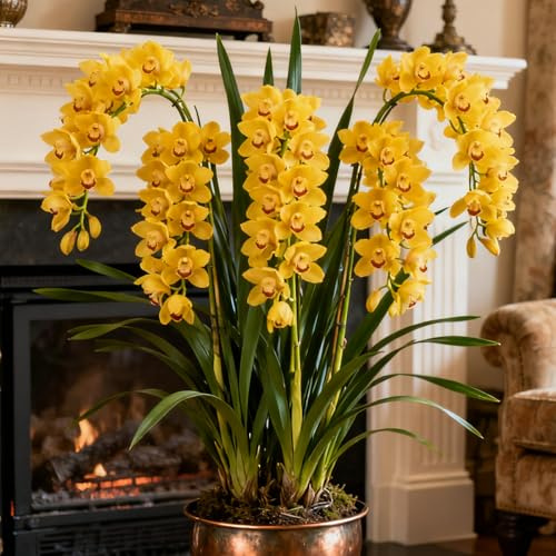 Orchidee Cymbidium con rizomi resistenti: varietà selezionate per uso esterno, profumate e ideali per la vista dal balcone-8 Rhizome-E