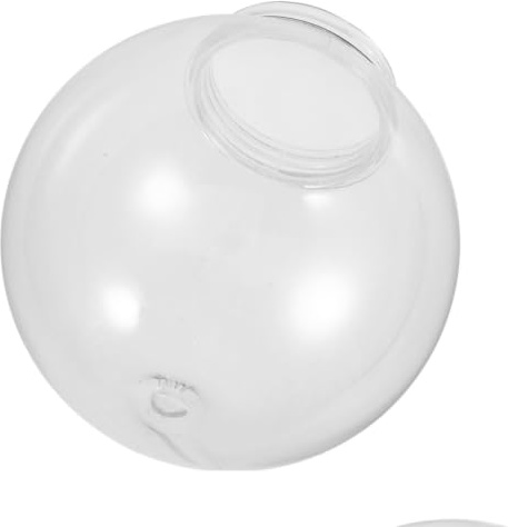 GAROZATION Abat-jour Sphérique en Acrylique Transparent 15 Cm Diamètre Filetage 7,5 Cm, Remplacement Globe pour Applique Murale Extérieur, Luminaire de Jardin, Globe Lumineux Résistant