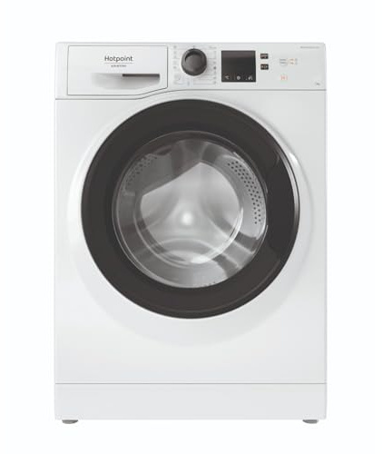 Hotpoint - NS1069CWKEUN Lave-linge Hublot Posable - 10 kg, 1400 tr/min, Moteur Inverter - Steam Hygiene, Départ Différé - Classe Énergétique A - Blanc