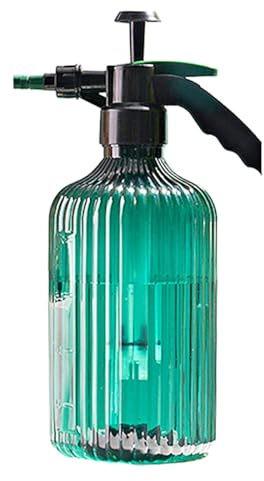 Kichvoe Annaffiatoio Pompa a Pressione da 2l in Plastica Verde Manuale Design Creativo per Irrigazione Giardino e Piante per Fiori e Pulizie in Ufficio Riutilizzabile