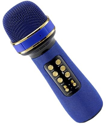 Microfono per karaoke,microfono senza fili, Microfono wireless portatile | Forniture per feste con microfono wireless tutto in 1 con a LED per feste di compleanno, matrimoni, Natale