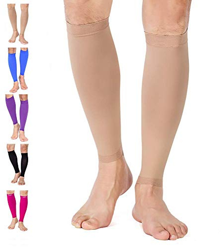 Kompressions-Wadenbandage,Bein Kompression Socken 20-30 mmHg for Shin Splint