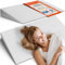 DYNMC you Cuscino a Cuneo per Letto e Divano, Sonno Rilassante, 90 cm - Qualità Premium, OEKO-TEX, Compatto Cuscino da Lettura Super Morbido in Bianco