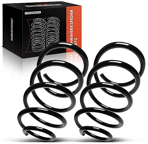Frankberg 2 muelles de suspensión para eje delantero izquierdo y derecho, compatible con 5 E60 2005-2009 Serie 5 Touring E61 2005-2010 Replace # 31336768104