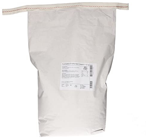 FunCakes Mix für Enchanted Cream®, 10 kg | Einfach zu verwenden, Extrem leichte und fluffige, schneeweiße Creme, Zum Füllen und Abdecken von Kuchen, Cupcake-Topping