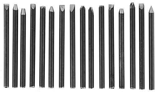 Leder Punziereisen Set, 16 Stück Schmuck Prägestempel Stanzwerkzeug Blume Stempel Stamp Tool Kit Multi Form Metall Muster Kunsthandwerk Machen DIY Werkzeuge Carving Handwerk Punch Handgemacht Schwarz