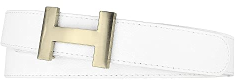 Zakatte • Damen Gürtel aus Kunstleder mit H-Schnalle Hüftgürtel Taillengürtel Damengürtel BS058