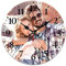 Orologio da parete personalizzato, orologio fotografico da appendere personalizzato, orologi da parete con foto per la decorazione del soggiorno con foto, orologio da parete con foto (25-50 cm)