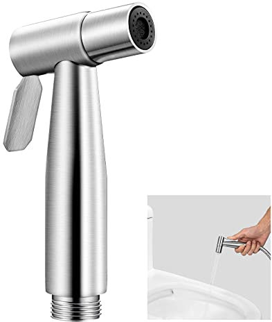 Bidet Acciaio Inossidabile Doccetta, Doccetta per Bidet, Per la pulizia di servizi igienici, bagni, Animali domestici e cura della persona