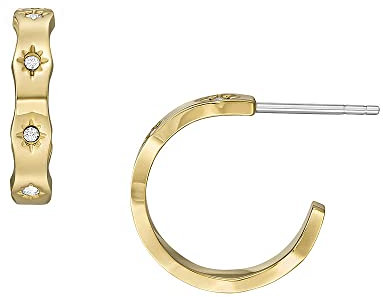 Fossil Damen Ohrringe aus goldfarbenem Edelstahl mit Pfosten-/Bolzenverschluss