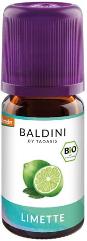 Baldini Limettenöl Bio-Essenz – 5 ml | 100% naturreines ätherisches Öl (Citrus aurantifolia) | Bio-Qualität • Spritzige Frische für Küche & Genuss