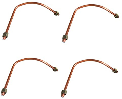 Lot de 4 pièces de rechange en aluminium pour tuyau d'échappement pour compresseur d'air, filetage G3/8 standard, facile à installer (10 x 450 mm)
