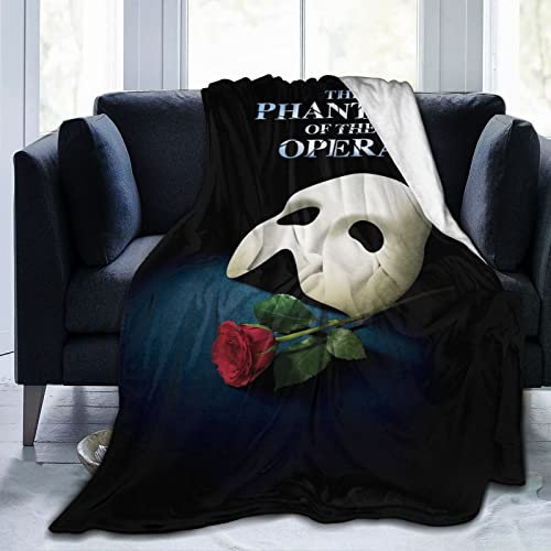 The Phantom of the Opera - Manta de forro polar, ultra suave, acogedora, lujosa y mullida para sofá, cama, ropa de cama ligera y cálida de felpa para todos los 200 cm x 150 cm