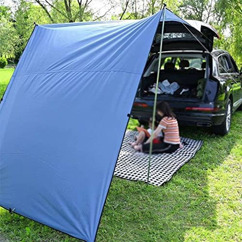 NIANXINN Carpa de Maletero para Coche,Acampar Refugio de Sol Toldos para Coches Impermeable Tela Oxford Recubierta de Plata 210D,Carpa para Auto Apto para Cualquier Tipo de Coche (4.4x2m(14.4x6.6ft))