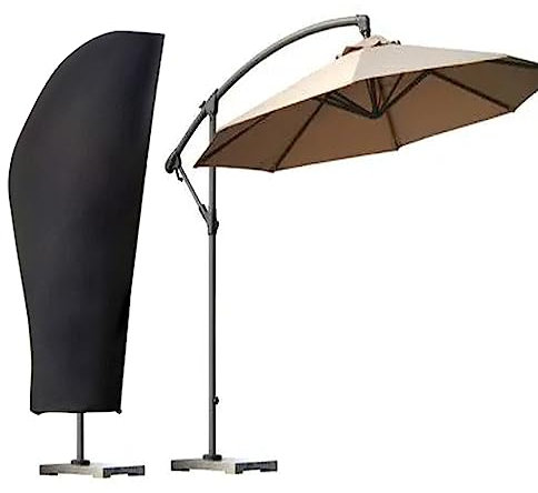 Cubierta Sombrilla Impermeable, Funda Sombrilla Jardín, Funda Protectora De Parasol Excéntrico, 210D Oxford Funda Parasol Cubierta Protectora para Sombrilla De Plátano (Tamaño : 205x40/70/50cm)
