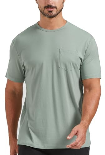 netdraw Men's Ultra Soft Bamboo Viscose Pocket T-Shirt Sage