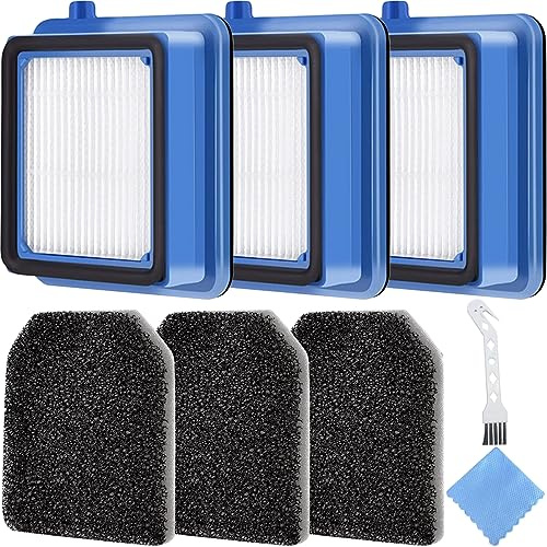 EATBALE Replacement Filters for AEG QX7 QX6 QX8-2 cordless Vacuum Cleaner, Filter Accessories Set for AEG ASKW1 Filter 3 Pre-Motor Filters, 3 Washable hygienic filters, 1 Cleaning brush Rag (3 Set)