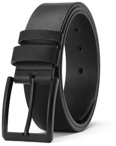 SENDEFN Ledergürtel Herren, Gürtel Herren 38 mm Breit, Gürtel für Herren Jeans und Business Anzug mit Geschenkbox Belt