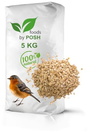 Futterhaferflocken Hafer ohne GVO Vogelfutter Nagerfutter Pferdefutter (5kg)