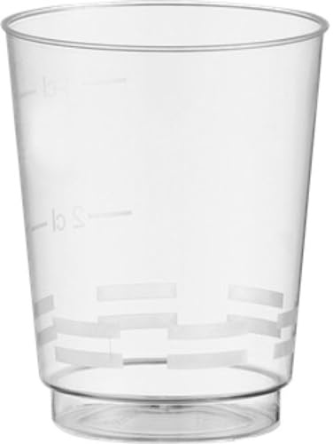 50/200/500 Bicchieri Plastica | Bicchieri da Liquore Trasparente 50ml Riutilizzabili cicchetto Caffè Bevande Finger Food Bicchierini da Shot Colpo per Feste Compleanni Matrimoni Picnic (200 pezzi)