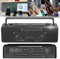 Double Tape Player Cassette Recorder,classic 80s Style Cassette Player, One-Click Recording/Transcription, Repeatable, Built-in Stereo Speakers, for Music And Audio Lovers,Black