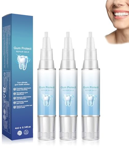 Qylen - Gel di riparazione delle gengive per la riparazione dei denti, gel per la terapia delle gengive, gel per la terapia delle gengive resettate, penna per lo sbiancamento dei denti (3 pezzi)