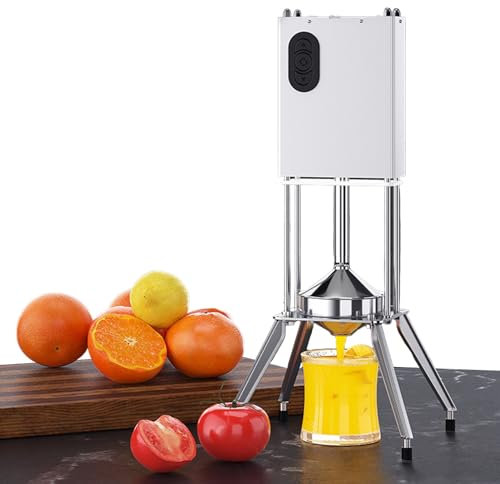 Exprimidor de cítricos de grado comercial, exprimidor eléctrico de naranja de acero inoxidable para uso doméstico y comercial, resistente para exprimir naranjas, limones, limas y pomelos