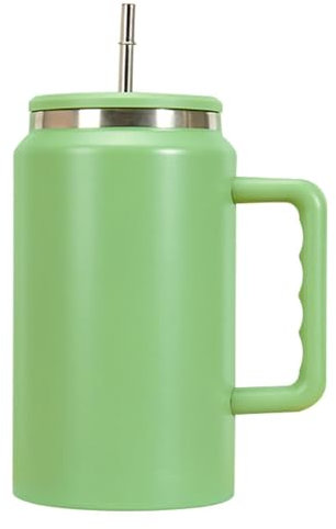 Generisch 50 Oz Becher mit Henkel | Becher mit Strohhalm-Griff, Becher für Getränke mit Fassungsvermögen - Halten Sie kalten oder heißen Kaffeesaft, Biermilchbecher mit Deckel