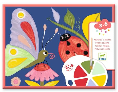 Djeco DJ09134 Palette Painting For Little Ones - Creepy Crawlies