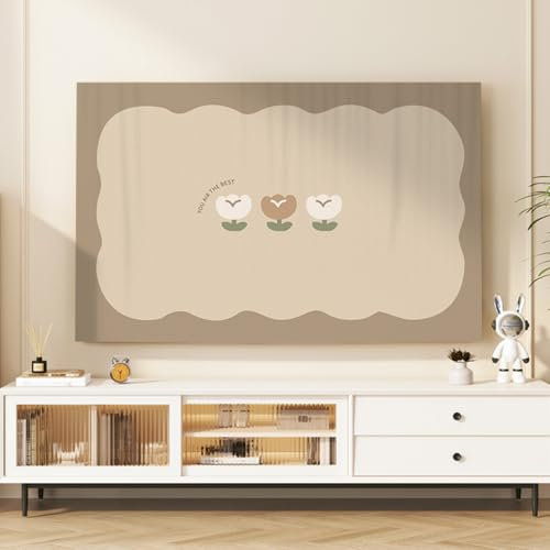 LDLCYCN E,40in, Copertura Antipolvere TV Display Protector per LED LCD Copertura Polvere per TV Desktop/Pendente/Curva Protettore Schermo Smart TV Decorazione Soggiorno Lavabile
